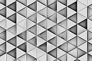 SOFT GREY TRIANGLES RELIEF BACKGROUND WITH SHADOWS photo