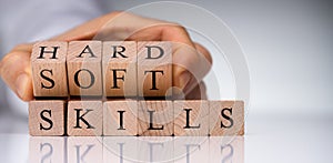 Soft Hard Skill Business Choice Concept