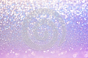 Soft image abstract bokeh ultra violet,purple,pink ,blue color with light background.Ultra violet night light elegance,smooth spar photo