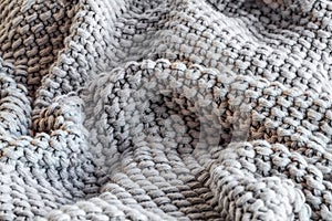 Soft Knift Grey Throw Blanket