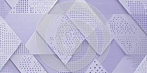Soft lavender and gray geometric background for business presentation. Elegant triangular seamless