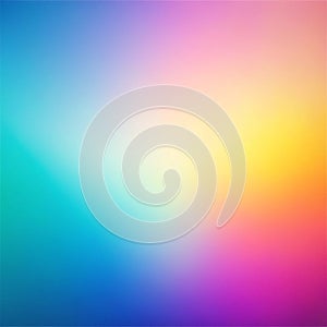 Soft light background, blurry colorful gradient pattern, blank digital screen or website design photo