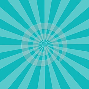 Soft light Blue color sunburst background. Vector illustration