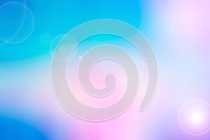 Soft light blue and pink bokeh gradient background