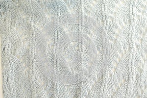 Soft Light Grey Knitted Wool Blanket Texture