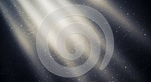 Soft Light Rays on Abstract Gray Background