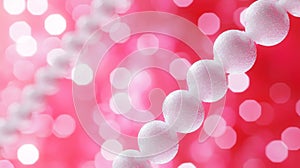 Soft light rendering of lipid molecules forming a cell membrane