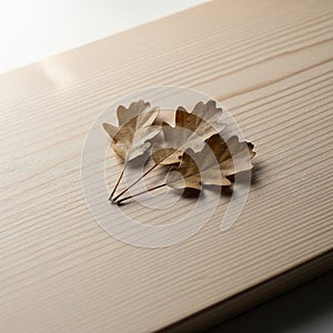 Soft lighting highlights the texture and details of both the leaves and the