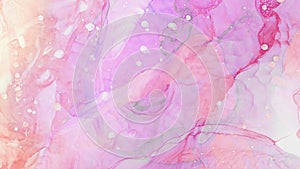 Soft magenta liquid watercolor paint splash texture effect illustration for card design, modern banners, ethereal graphic design