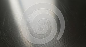 Soft metallic brushed surface with gentle light reflection