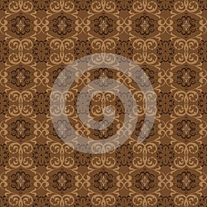 Soft mocca color design for Tradisional Java batik typical photo