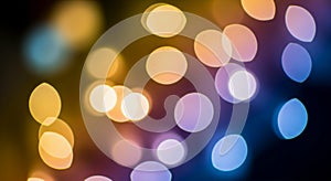 Soft Multicolor Bokeh Lights Abstract Background