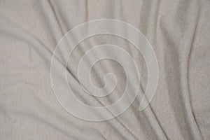 Soft napped insulating fabric made of polyester, wavy pattern, top view