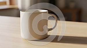 Soft natural light from a window creates a gentle shadow on the table