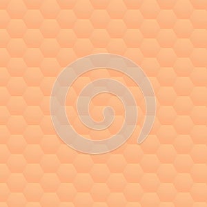 Soft orange hexagonal seamless pattern background