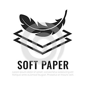 Soft paper vector icon