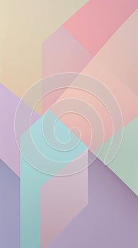 Soft pastel abstract background with overlapping geometric shapes