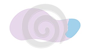 Soft Pastel Abstract Shape, Gentle Gradient Blob Element, vector design Generative AI