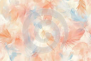Soft pastel feather texture background for abstract design
