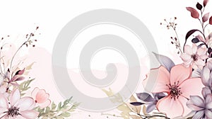 Soft Pastel Flower Arrangement on Creamy Background