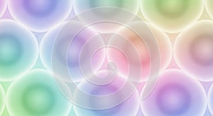 Soft pastel gradient circles overlapping in a gentle repeating pattern