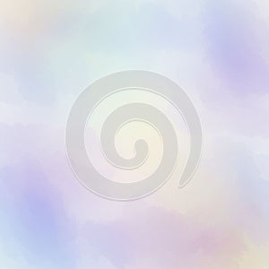 Soft pastel gradient with a watercolor effect, featuring blends of light blue, lavender, a