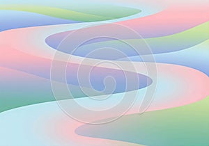 Soft Pastel Gradient Wavy Abstract Background