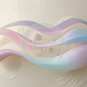 Soft pastel gradients blending seamlessly in fluid waves