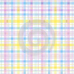 Soft pastel plaid pattern background