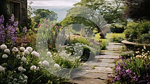 Soft Pastel Skies: A Stunning Garden In Yorkshire