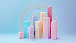 soft pastel style sliding bar chart