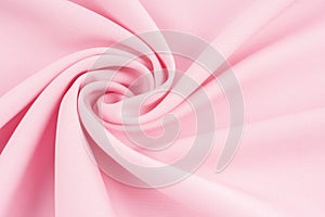 Soft pink fabric texture background, detail of silk