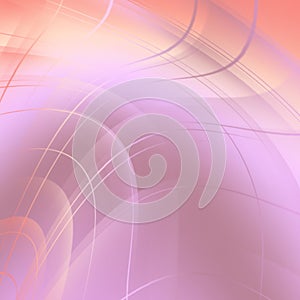 Soft pink gradient background with curved tinted lines.
