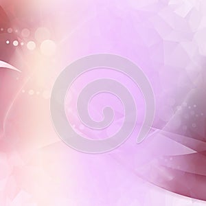 Soft pink gradient background with wavy shaded lines.