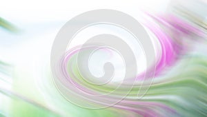 Soft pink green and white colors abstract illustration background with wave style