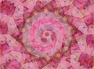 Soft Pink Kaleidoscope Pattern