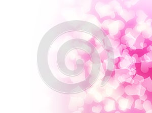 Soft pink love hearts background