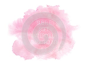 Weich rosa pulver Farbe Aquarell 