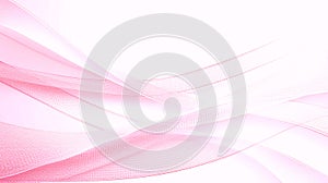 Soft Pink Ribbons Flowing Abstract Background