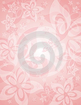 Soft Pink Spring Floral Background