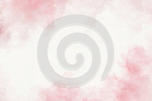 Soft pink watercolor splash. abstract textured gradient on white background