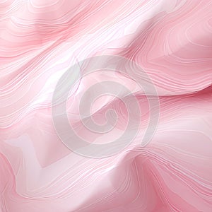 Soft Pink Waves On White Background: A Photobashing Artwork