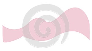 Soft Pink Wavy Abstract Shape Design Element, vector design Generative AI