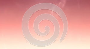 Soft pink and white gradient background with subtle texture.