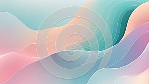 Soft Rainbow Cloud in Pastel Dream Texture. AI Generated