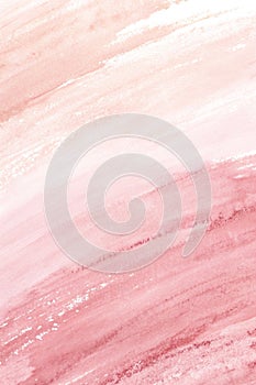 Horizontal watercolor background in rose color photo
