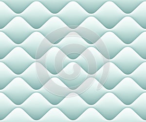 Soft seamless pattern with waves in light blue. EPS 10 vector