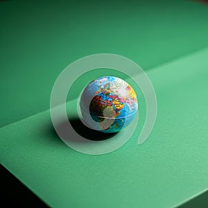 A soft shadow emphasizing the round shape and creating a sense of