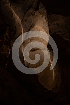 Soft Shadows Creep Around The Smooth Walls of Carlsbad Caverns