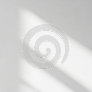 Soft shadows of parallel lines on a white surface create an abstract, minimalist